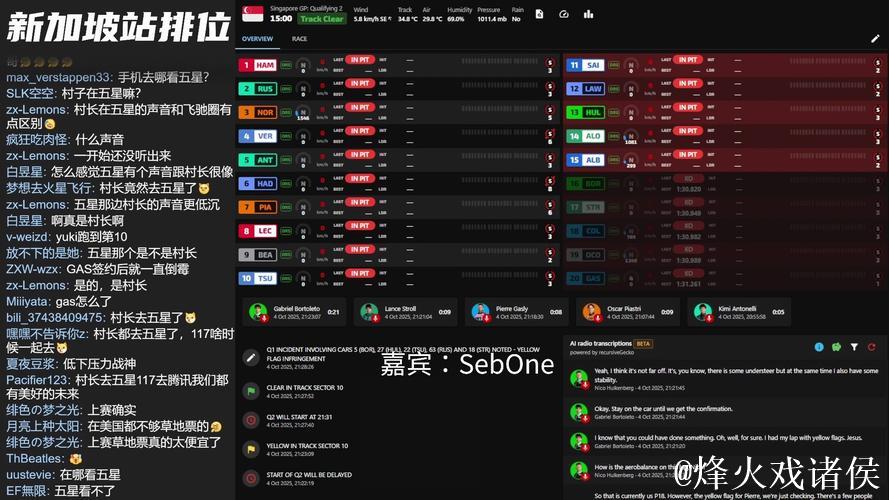 网直播2025F1新加坡大奖赛排位赛及正赛 网直播2025F1新加坡大奖赛排位赛及正赛